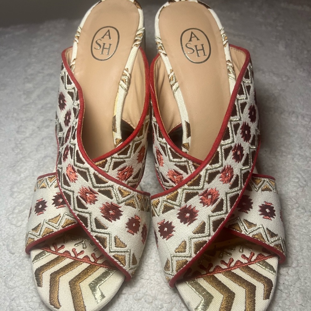 ASH Women's Multicolor Patterned Sandals